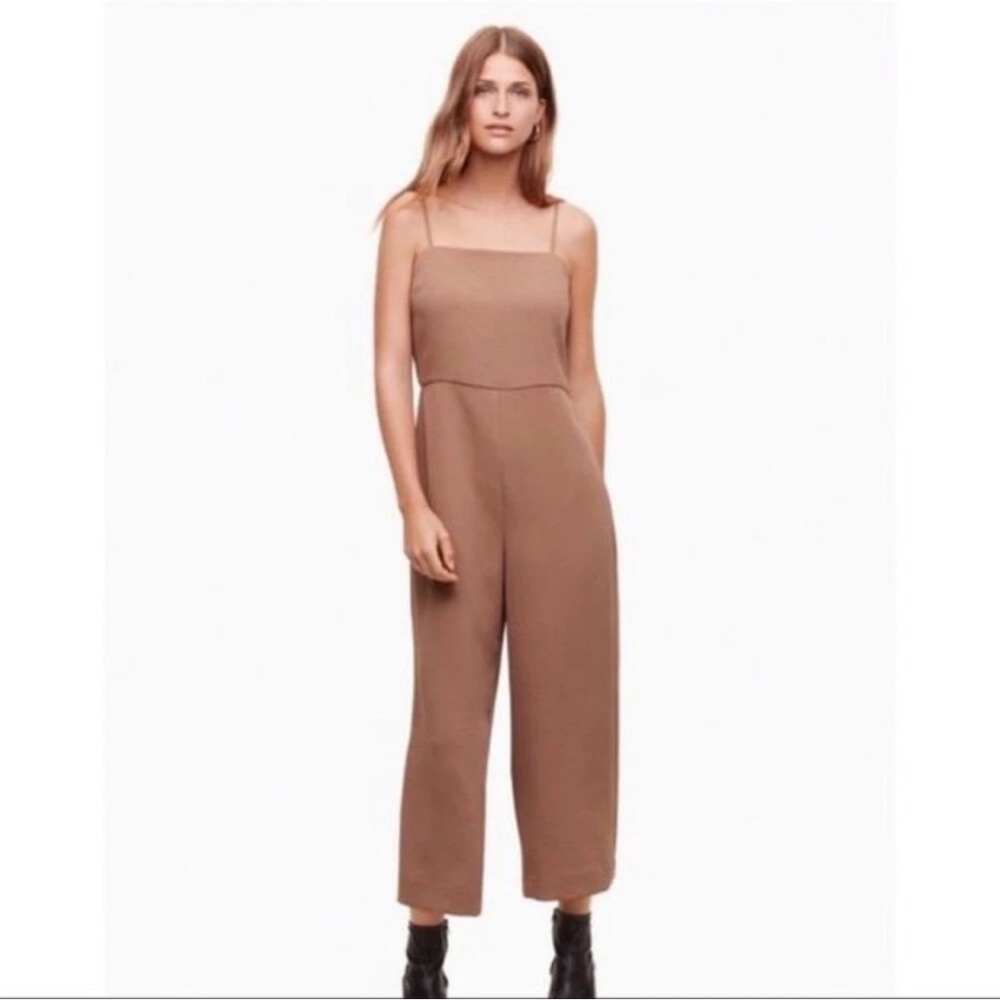 🤎Aritzia Babaton Esteban Jumpsuit XXS Brown